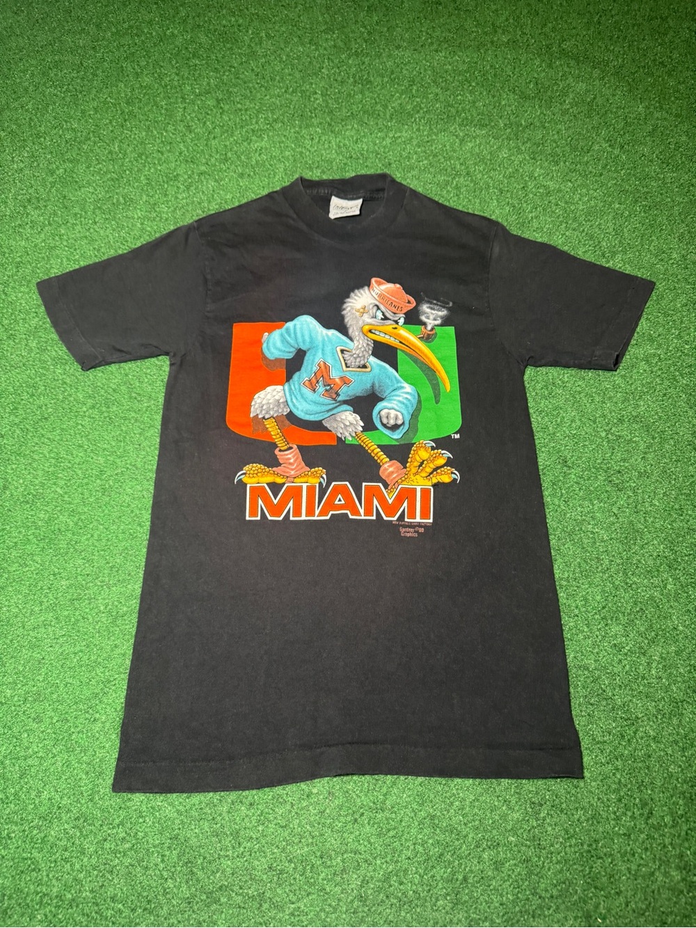 Miami Hurricanes Vintage T Shirt 90s Intense Salem RARE Small College 3D NCAA
V